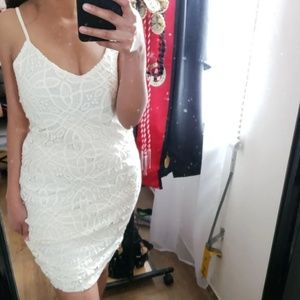 Ivory Crochet Dress